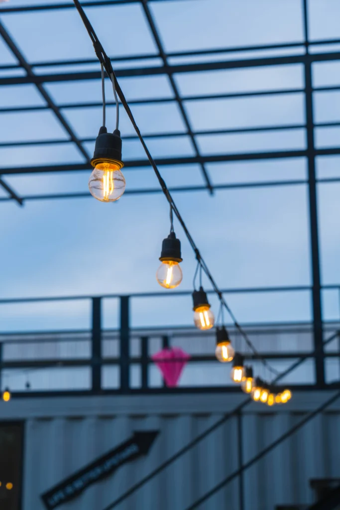 انواع نورپردازی روف گاردن