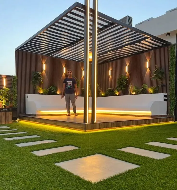 مراحل ساخت آلاچیق ویلایی