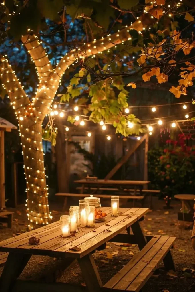 چراغ های دور تنه ای