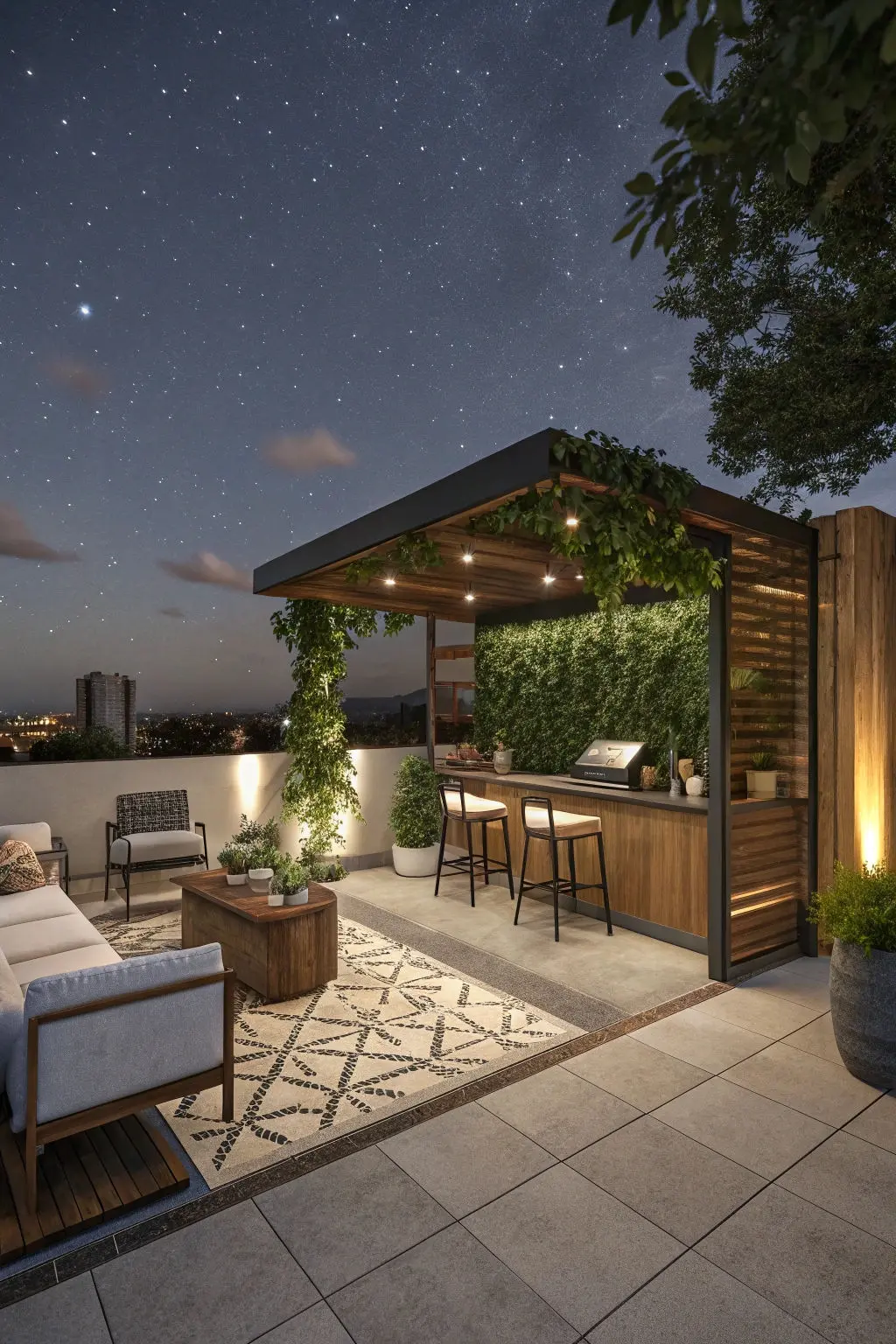 کاهش مصرف انرژی در نورپردازی روف‌گاردن